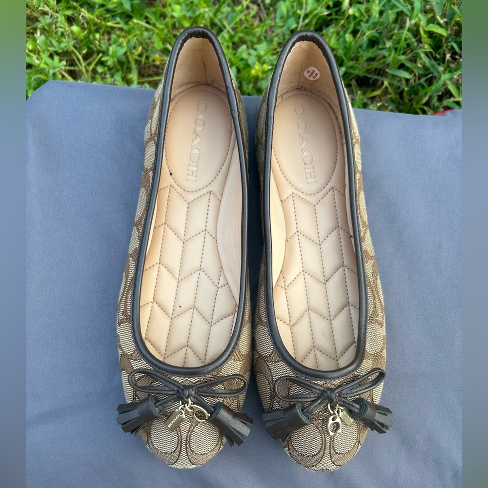 Coach Signature Charmed Flats.